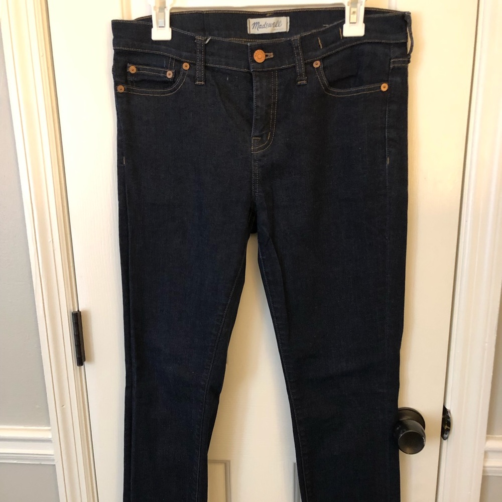 Madewell Alley Straight Jeans Dark Wash